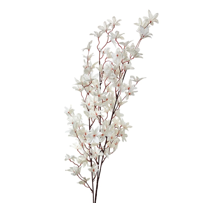 Clayre & Eef Artificial Flower 110 cm White Plastic