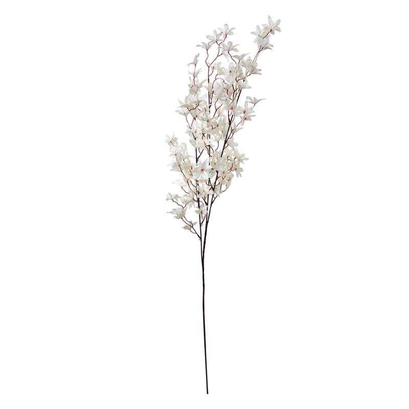 Clayre & Eef Artificial Flower 110 cm White Plastic
