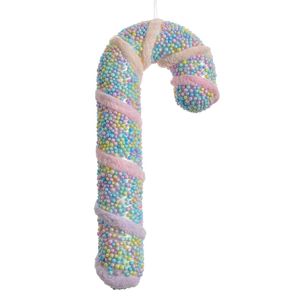 Clayre&Eef Kersthanger Zuurstok 20 cm Roze Kunststof afbeelding