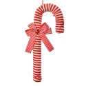 Clayre & Eef Weihnachtsanhänger Zuckerstange 36 cm Rot Weiß Kunststoff