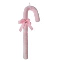 Clayre & Eef Ornamento Natalizio Bastoncino di zucchero 56 cm Rosa Plastica