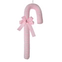 Clayre & Eef Christmas Ornament Candy Cane 45 cm Pink Plastic