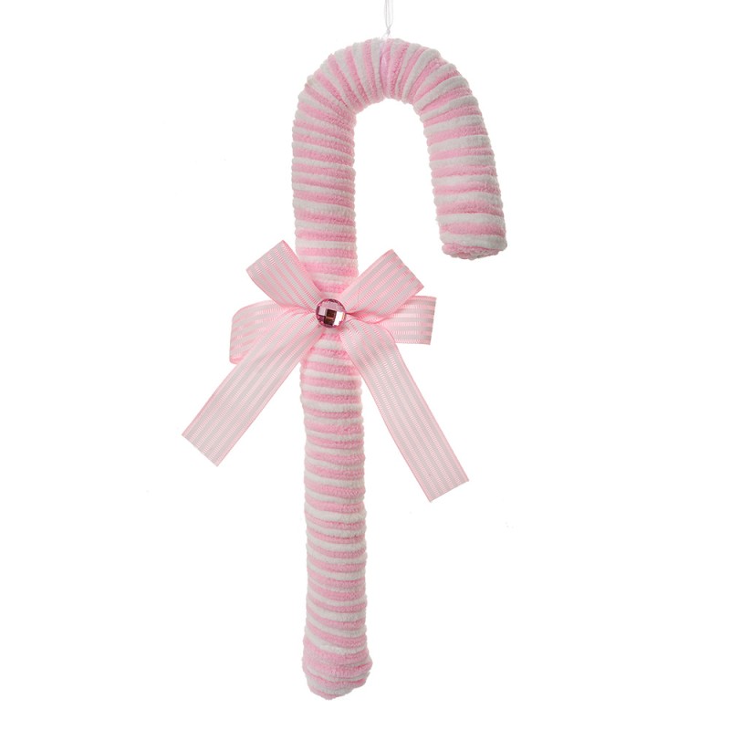Clayre & Eef Kersthanger Zuurstok 36 cm Roze Kunststof
