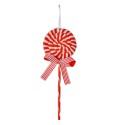 Clayre & Eef Ornamento Natalizio Lecca-lecca 25 cm Rosso Bianco  Plastica