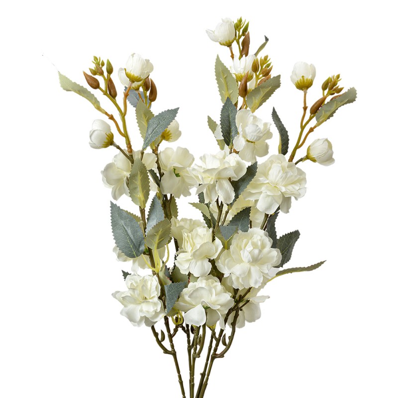 Clayre & Eef Fiore artificiale 51 cm Bianco Plastica