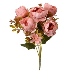 Clayre & Eef Fiore artificiale 34 cm Rosa Plastica