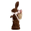 Clayre & Eef Statuetta decorativa Coniglio 22x9x52 cm Marrone Tessuto su plastica