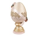 Clayre & Eef Decorative Figurine Egg Ø 20x38 cm Beige Textile on Plastic