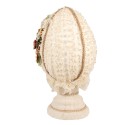 Clayre & Eef Decorative Figurine Egg Ø 20x39 cm Beige Textile on Plastic