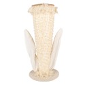 Clayre & Eef Decorative Figurine Hat 20x20x45 cm Beige Textile on Plastic Rabbit