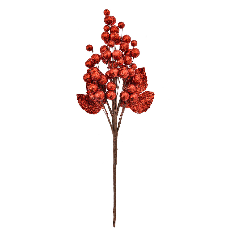 Clayre & Eef Decoratie Tak 34 cm Rood Kunststof afbeelding 1