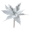 Clayre & Eef Artificial Plant Poinsettia Ø 30x26 cm White Plastic