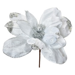 Clayre & Eef Kunstblume Ø 22x25 cm Weiß Kunststoff