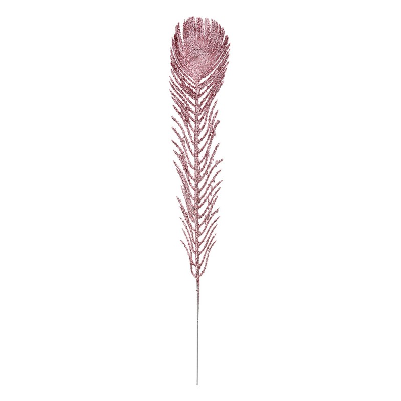 Clayre & Eef Décoration Plume 7x42 cm Rose Plastique
