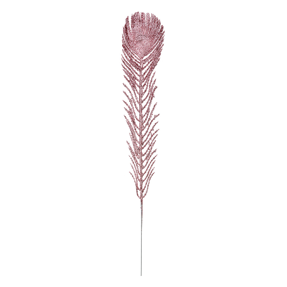 Clayre & Eef Decoratie Veer 7x42 cm Roze Kunststof afbeelding 1