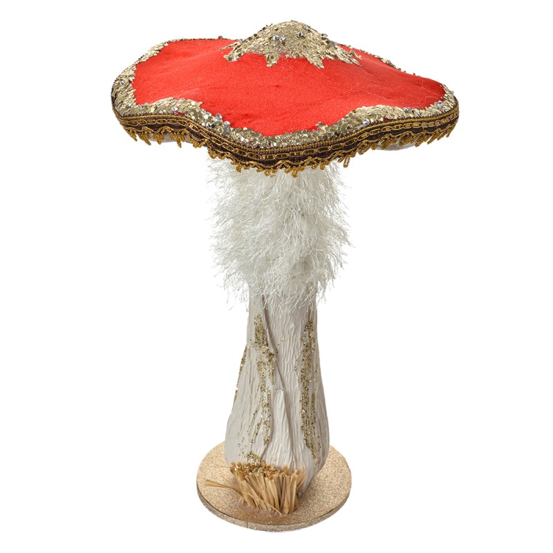 Clayre & Eef Statuetta decorativa Fungo Ø 26x43 cm Rosso Plastica