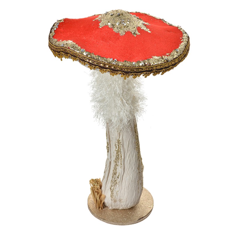Clayre & Eef Statuetta decorativa Fungo Ø 26x43 cm Rosso Plastica