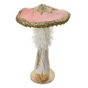 Clayre & Eef Decorative Figurine Mushroom Ø 26x43 cm Pink Plastic