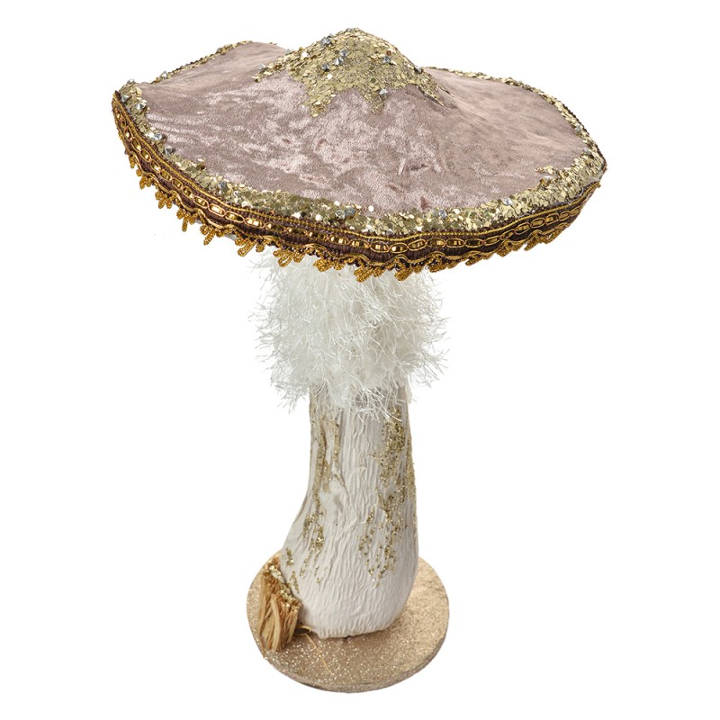 Clayre & Eef Dekorationsfigur Pilz Ø 26x43 cm Braun Kunststoff
