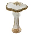 Clayre & Eef Statuetta decorativa Fungo Ø 26x43 cm Bianco Plastica