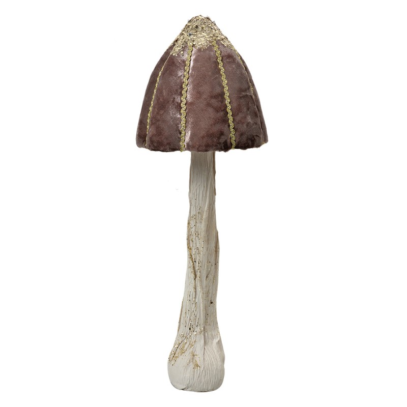 Clayre & Eef Statuetta decorativa Fungo Ø 15x40 cm Marrone Plastica