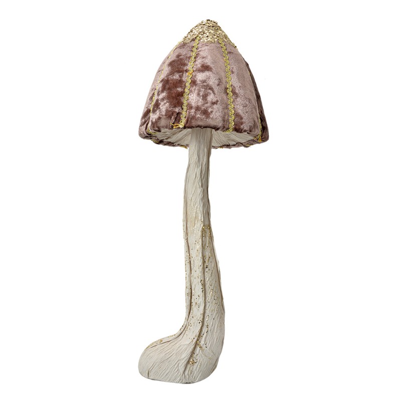 Clayre & Eef Statuetta decorativa Fungo Ø 15x40 cm Marrone Plastica
