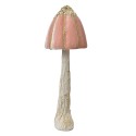 Clayre & Eef Decorative Figurine Mushroom Ø 15x40 cm Pink Plastic