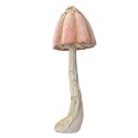 Clayre & Eef Decorative Figurine Mushroom Ø 15x40 cm Pink Plastic