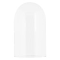 Clayre & Eef Cloche en Verre Ø 14x34 cm Marron Bois Verre