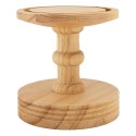 Clayre & Eef Cloche en Verre Ø 14x34 cm Marron Bois Verre
