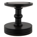 Clayre & Eef Cloche en Verre Ø 17x40 cm Noir Bois Verre