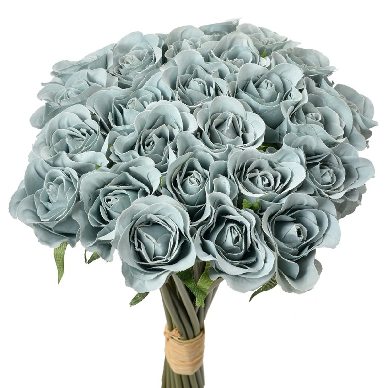 Clayre & Eef Fleur artificielle 30 cm Bleu Plastique