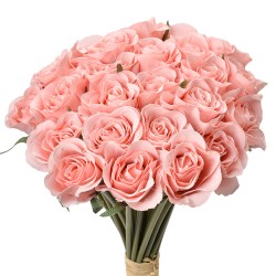 Clayre & Eef Fiore artificiale 30 cm Rosa Plastica