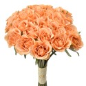 Clayre & Eef Fleur artificielle 30 cm Orange Plastique