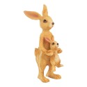 Clayre & Eef Decorative Figurine Rabbit 4x4x8 cm Brown Plastic
