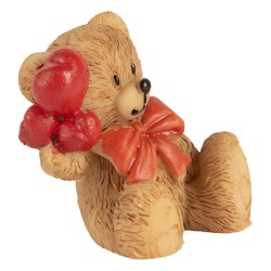 Clayre & Eef Dekorationsfigur Bär 3x2x4 cm Braun Kunststoff