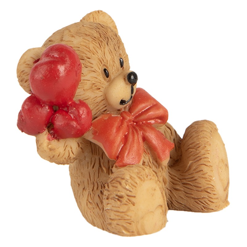 Clayre & Eef Dekorationsfigur Bär 3x2x4 cm Braun Kunststoff