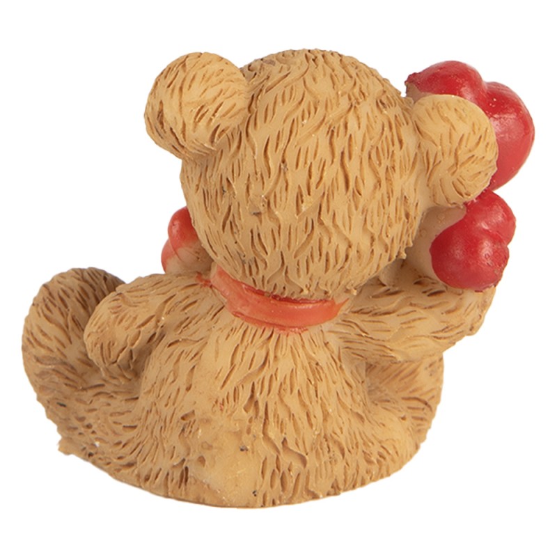 Clayre & Eef Dekorationsfigur Bär 3x2x4 cm Braun Kunststoff