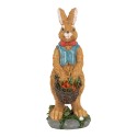 Clayre & Eef Statuetta decorativa Coniglio 5x5x13 cm Marrone Plastica