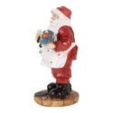 Clayre & Eef Weihnachtsdekorationsfigur Weihnachtsmann 13 cm Rot Kunststoff
