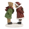 Clayre & Eef Statuetta decorativa di Natale Bambini 12 cm Rosso Verde  Plastica