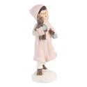 Clayre & Eef Statuetta decorativa Ragazza 12 cm Rosa Plastica