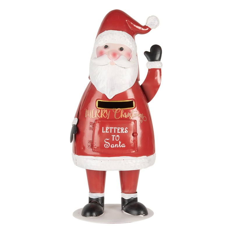 Clayre & Eef Weihnachtsdekoration Briefkasten 16x14x35 cm Rot Metall