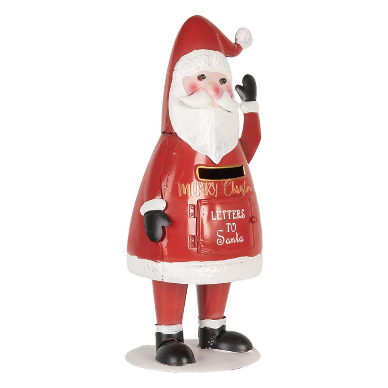 Clayre & Eef Weihnachtsdekoration Briefkasten 16x14x35 cm Rot Metall