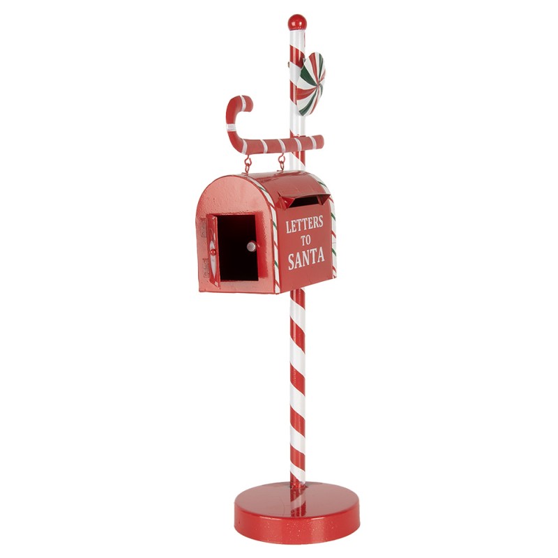 Clayre & Eef Christmas Decoration Mailbox 20x12x51 cm Red Metal