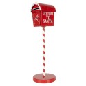 Clayre & Eef Decorazione di Natalizie Buca delle lettere Ø 15x50 cm Rosso Metallo