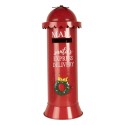 Clayre & Eef Christmas Decoration Mailbox Ø 19x52 cm Red Metal