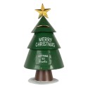 Clayre & Eef Weihnachtsdekoration Briefkasten Ø 18x35 cm Grün Metall