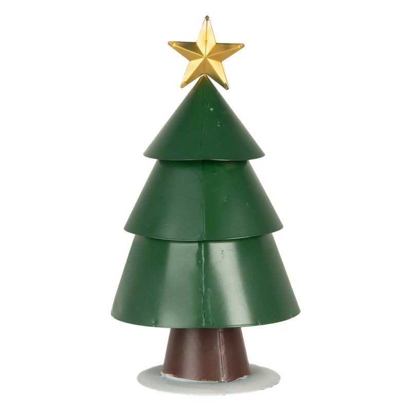 Clayre & Eef Weihnachtsdekoration Briefkasten Ø 18x35 cm Grün Metall