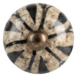 Clayre & Eef Pomello Ø 3x3 cm Grigio Ceramica
